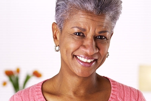 Smiling senior African-American woman